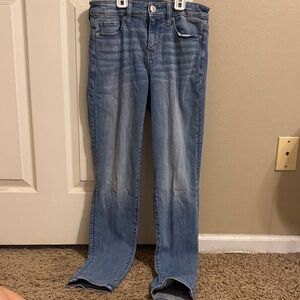 American Eagle Outfitters Light Blue Straight Leg Jeans